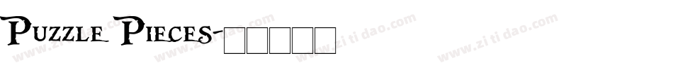 Puzzle Pieces字体转换